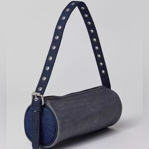 Núnoo Denim Cylinder Bag